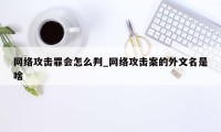 网络攻击罪会怎么判_网络攻击案的外文名是啥