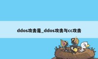 ddos攻击是_ddos攻击与cc攻击