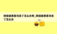 网络被黑客攻击了怎么办呢_网络被黑客攻击了怎么办